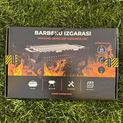 Taşınabilir Barbekü Izgarası - Barbekü Izgarası Görseli: Metal şemsiye kazığı veya şemsiye ayağı için üretilmiş sağlam ve dayanıklı bir bağlantı elemanı.